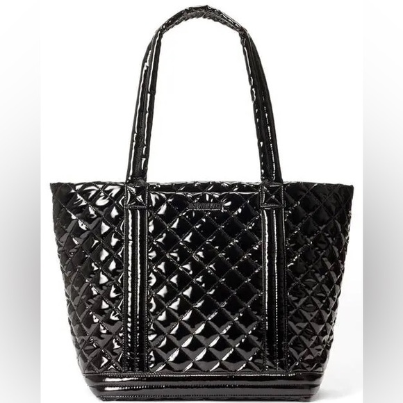 ⭐️ MZ Wallace Medium Empire Tote Bag Quilted In Black Liquor NEW ⭐️RARE - Picture 3 of 16